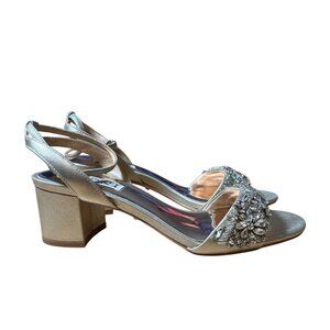 Badgley Mischka Ivanna Embellished Evening Shoe Women's Size 7 New In Box!